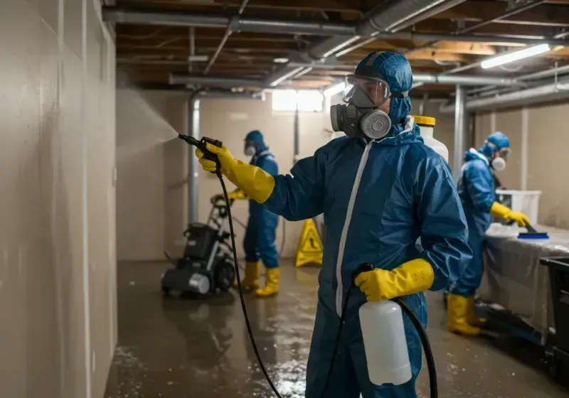 Basement Sanitization and Antimicrobial Treatment process in Del Rio, TX