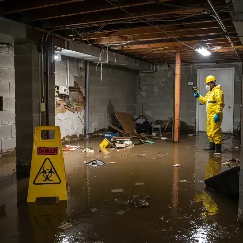 Flooded Basement Electrical Hazard in Del Rio, TX Property